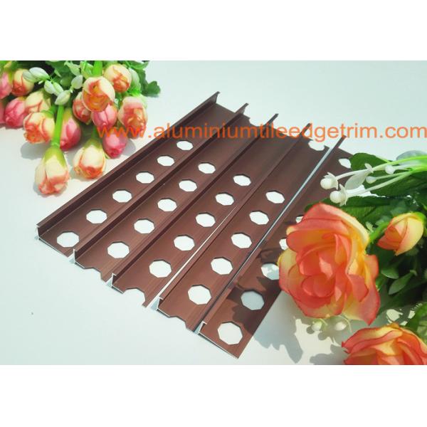 10mm Aluminium Tile Edge Trim   ,  Straight Edge Bathroom Outside Tile Corner Trim
