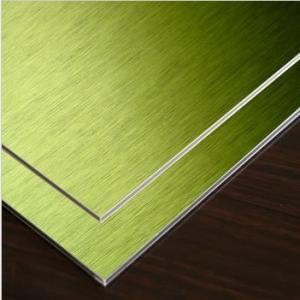 China Gold Brushed Aluminum Composite Panel 1mm -4mm on sale