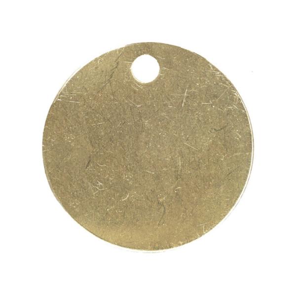 Blank Tag Durable Brass Interlocking Stencils 1 Diameter 18 Gauge Thickness