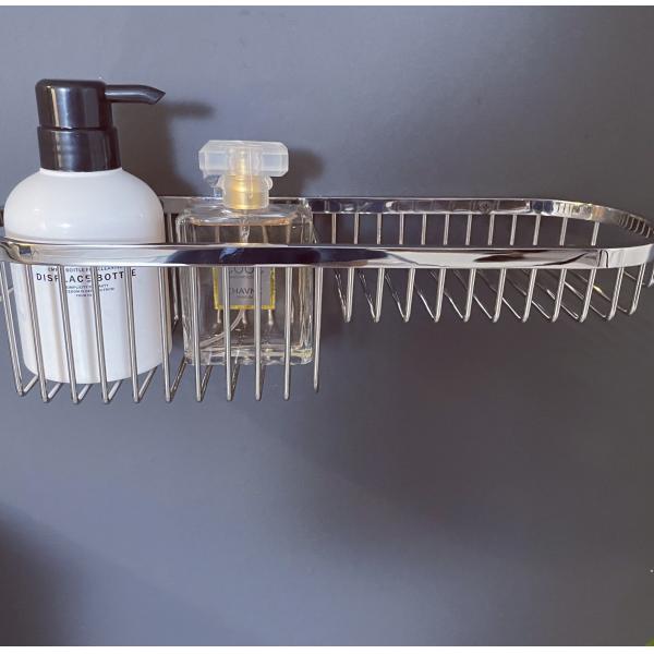 Double Layer Bathroom Shelves Corner Wall Rack Sus304 Bath Basket