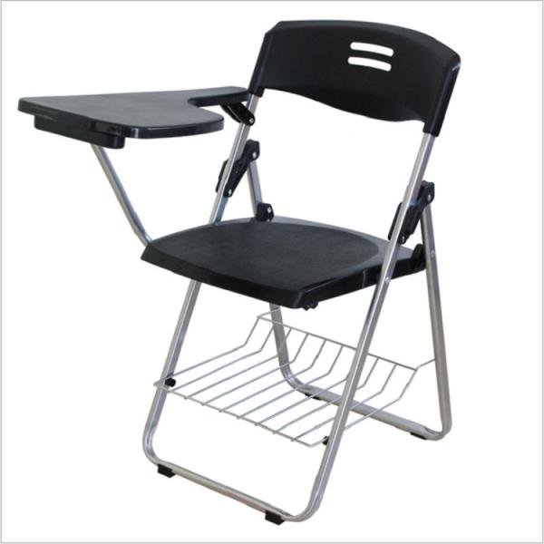 School Student Folding Training Chair With Writing Conference Pad Table Plastic Book Basket