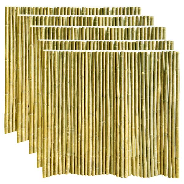 Natural Tonkin Bamboo Pole Bamboo Privacy Fence For Garden 240 CM High