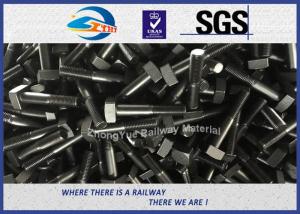 Cheap Square Railway Bolt DIN ASTM Standard HDG M20 M22 M24 M30 Steel Bolts And Nuts BS47-1 for sale
