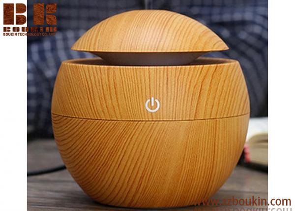 Quality Manufacture OEM Mini Electric Aroma Essential Oil Diffuser Wood Grain Ultrasonic Nebulizer Portable Cool Mist Humidifier wholesale