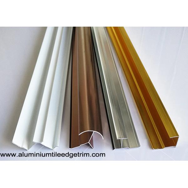 Anodized Aluminium Tile Edge Trim / Cladding Trim For Integrated Wallboard