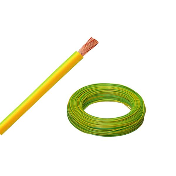 450/750V Rate Voltage Stranded Copper Conductor PVC Insulation Green & Yellow Color Building Wire for Residential Wiring Needs
