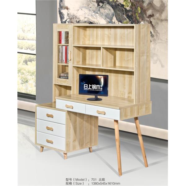 Home Furniture Modern Computer Desk With Drawers Easy Maintenance