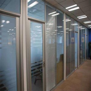 Double Glazing Aluminum Glass Office Partitions For Individually Space