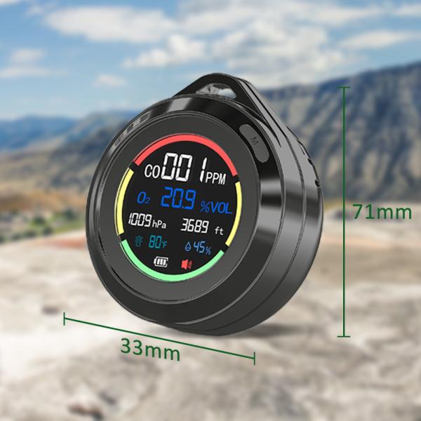 Outdoor Portable Carbon Monoxide Alarm Gas Digital Co Detector Rechargable