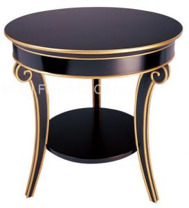 China European Style Round Top Side Coffee Table Hand Carved Gilding Modern Coffee Table on sale