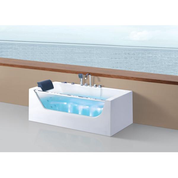 Air Press Switch Rectangle Outdoor Spa With Front Glass For Single