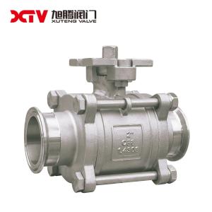 Cheap Structure Floating Ball Valve GB/T12237 3PC Clamp Q81F-1000WOG Standard GB/T12237 for sale