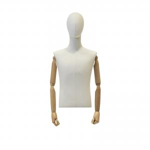 China Male Half Body Thickened Wrap Body Mannequin with Natural Body Curves in Fashion Stores on sale