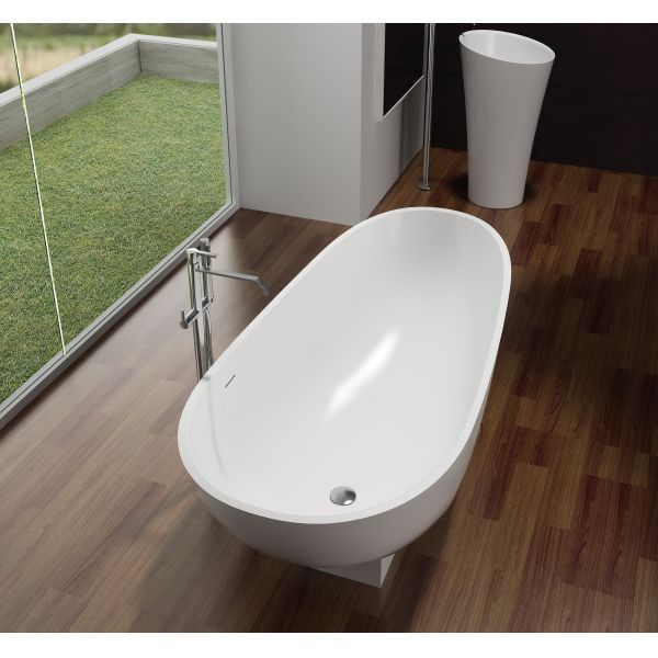 White Free Standing Soaker Tubs 1-2 People Capacity 1800*820*520mm