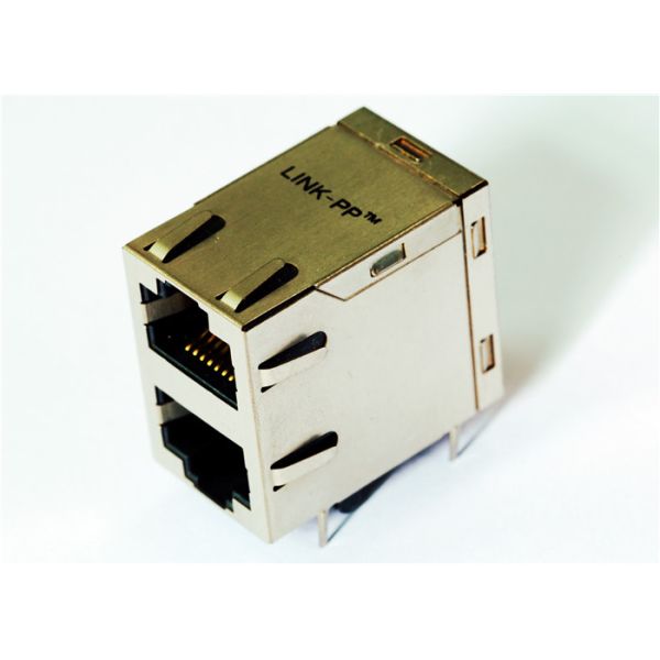 RJ7-1201ND2 2 x 1 Port Stacked RJ45 With 10/100/1000M Magnetic
