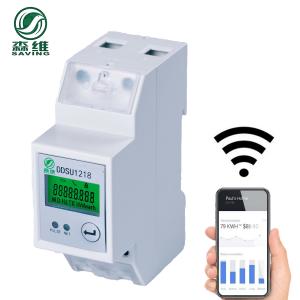 Cheap 2P 60A Single Phase Din Rail Energy Meter Direct Wiring Single Phase Power Monitor for sale