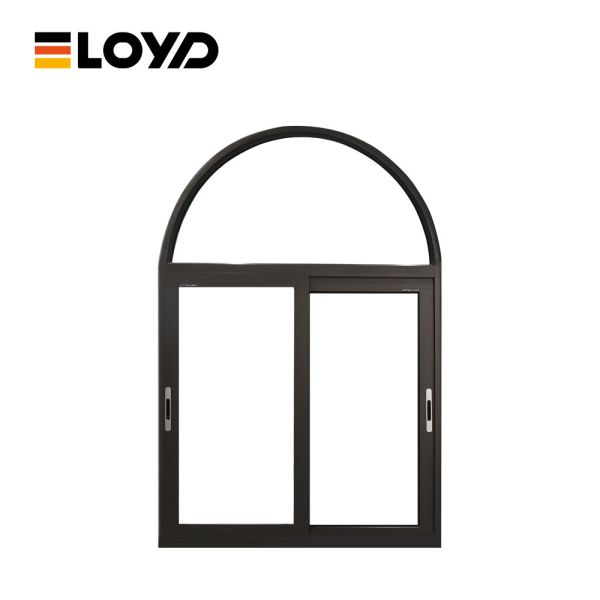 Thermal Break Upvc Arched Aluminium Windows Sliding Glass Commercial