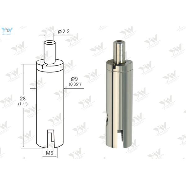 Adjustable Cross Cable Grippers Customized Finish Color For Art Installation