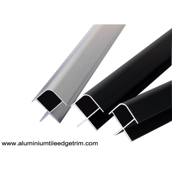 Bathroom Aluminium Tile Edge Trim For External / Exterior Corner