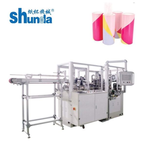 Automatic Paper Tube Container Making Machine With Ultrasonic & Hot Air Heating System