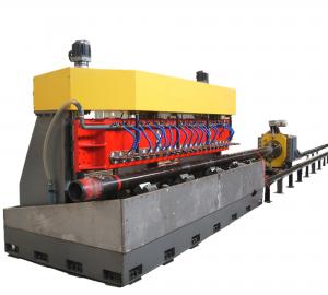 Cheap Yellow Tube Slotting Machine , Pipe Perforating Machine Customizable On Tube for sale