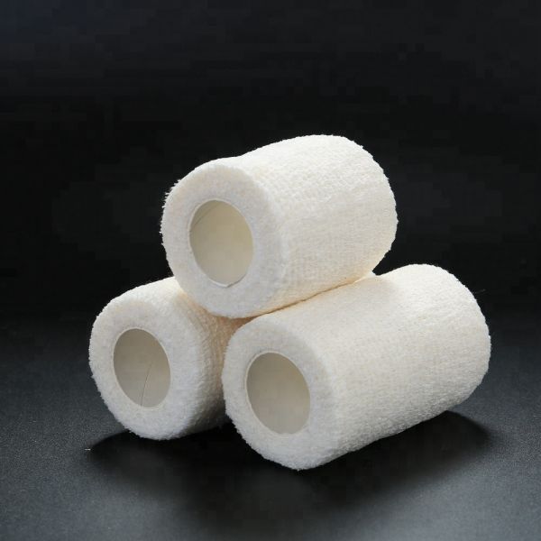 White Wound Gauze Self Adherent Medical Bandage Wrap