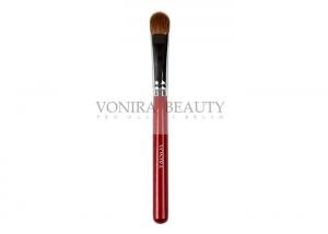 China Professional Sable Natural Hair Makeup Brushes For Eye Shadow Red Wood Handle on sale