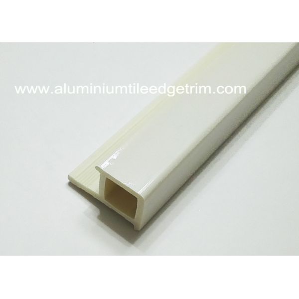 Square Edge White Tile Corner Trim , Floor Edge Trim Protective Profiles