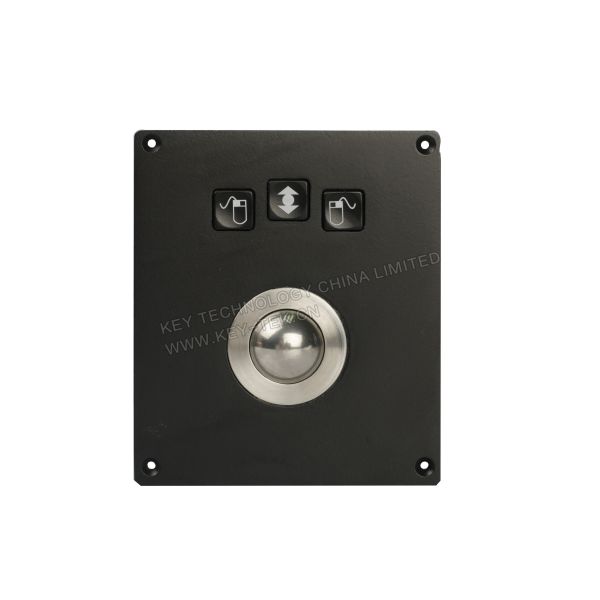 Water Resistant Industrial Trackball Pointing Device With Top Panel Mounting