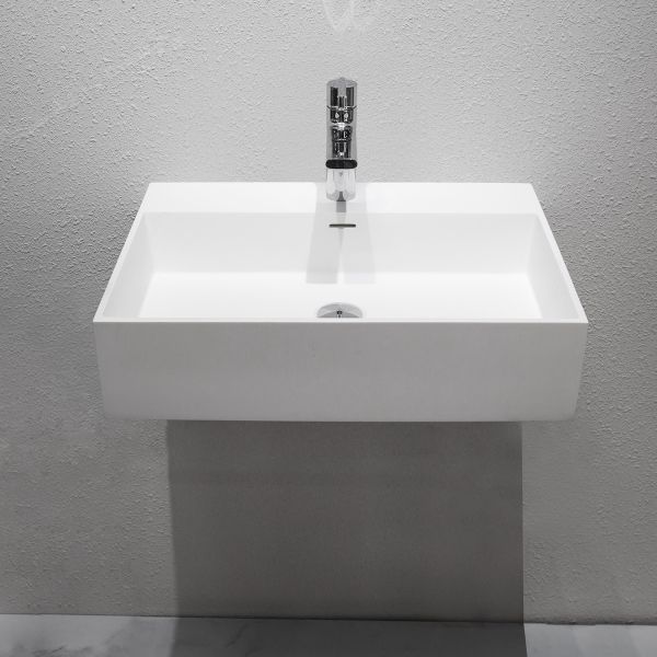 Modern Design Wall Hung Basin Matt Or Glossy Surface Finished