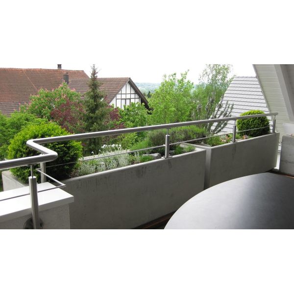 AISI316 Deck 100mm Stainless Steel Railing Assembly