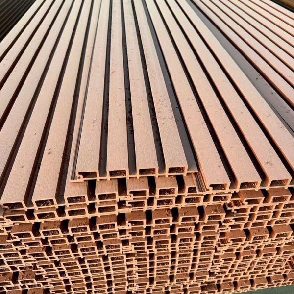 Waterproof Wall Cladding WPC Exterior Outdoor Composite Wall Panel PVC Wood Wall Panel Outdoor Co-extruded Fluted Cladding Panel