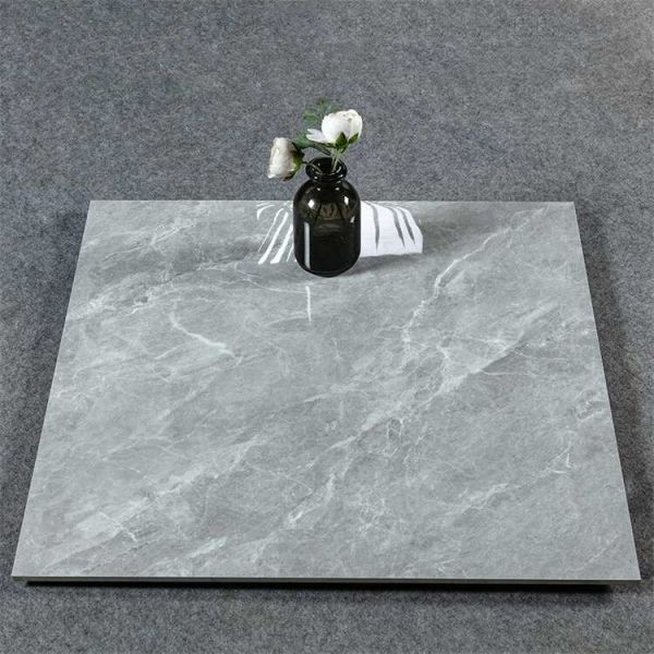 Marble Grain Texture Porcelain Floor Tiles Full Polished Glazed Tile OEM ODM