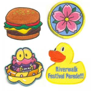 Cheap Custom Logo Embroidery Badges Patch Iron On/Sew On For Bags Jacket Clothing for sale