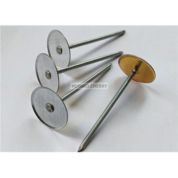 4 Cup Head Weld Pins Galvanized Steel Used For HVAC Duct Insulation Companies