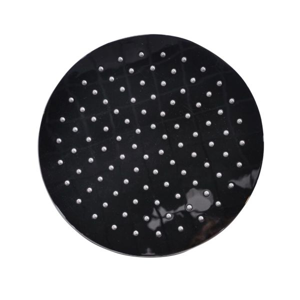 Shower Stall Replacement Parts 25Cm Round Chrome Top Shower With Ruber Tips