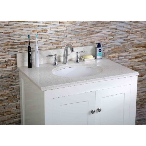36 Inch Artificial  Granite Vanity Tops , Cultured Marble Vanity Tops For Hotel