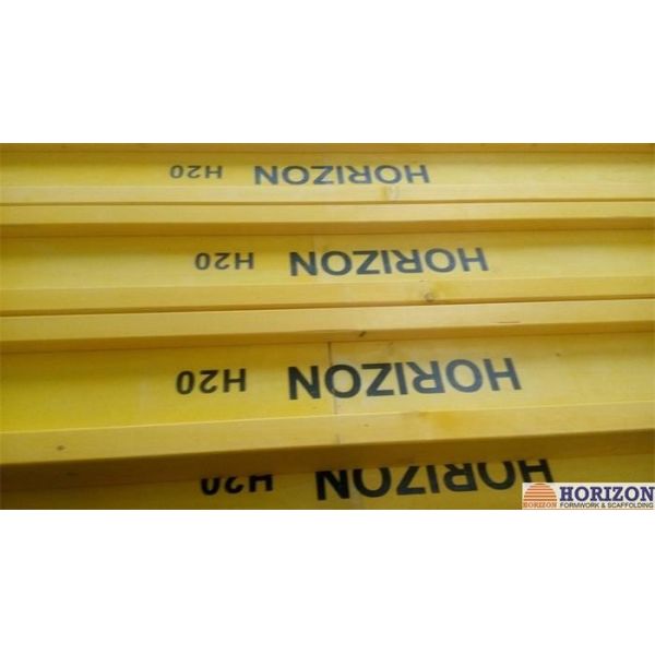 Waterproof Treated H20 Timber Beam , Yellow Timber H Beam For Slab Formwork