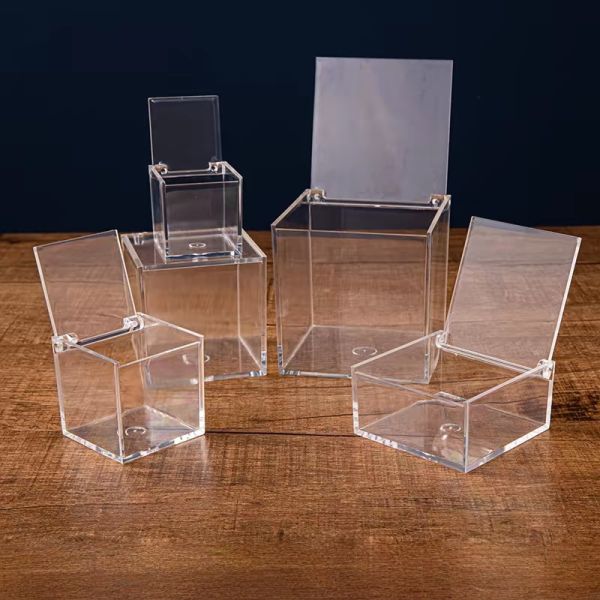 Modern for Acrylic Storage Box for Home Office & Bathroom Desk Storage
