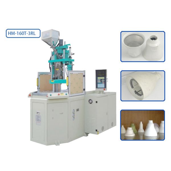 160T Automatic Injection Moulding Machine 8 Cavities 3 Stations For LED Holder