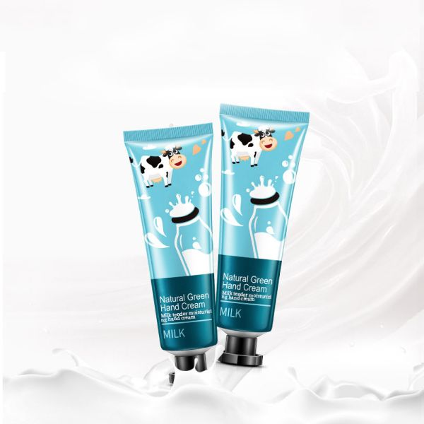Natural Green Moisture Milk Hand Cream Texture Crisp Fine Keep Hands Soft
