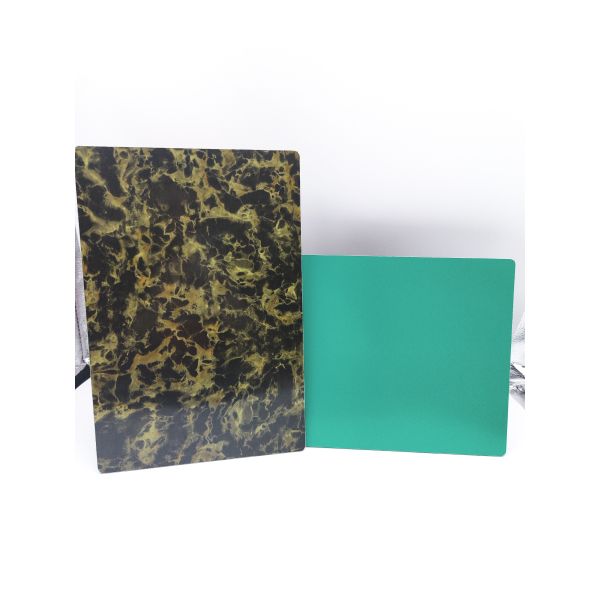 Wood Grain Plastic Composite Panel , PE Aluminium Partition Panel Sheet