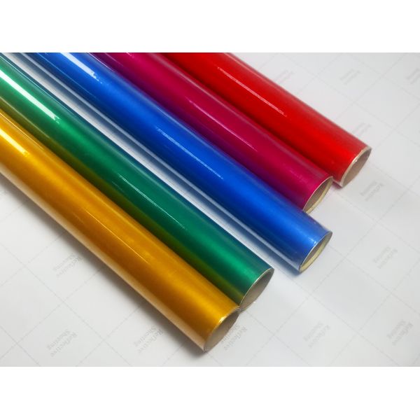 Glass Beads PET Commercial Grade Reflective Sheeting Rolls For Traffic Safety