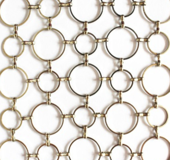 Electroplated Metal Ring Mesh Rust Resistant 2mm Wire Diameter For Track Fix