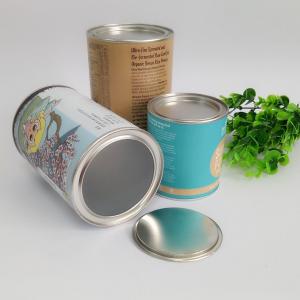 Cheap Hot Stamping Paper Composite Can Packaging For Chocolate Powder / Coffee Powder / Milk Powder for sale