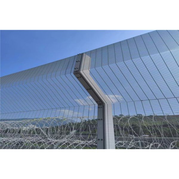80x80mm Post Size 358 Anti Climb Fence Q235 Galvanized Steel Low Carbon Steel Wire