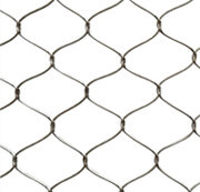 Flexible Stainless Steel Cable Mesh , Stainless Steel Aviary Mesh For Bird Zoo Fence