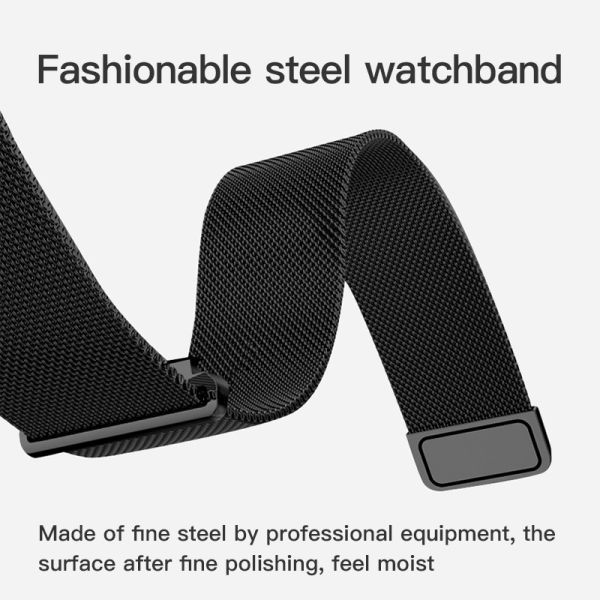 BLE	Full Touch SmartWatch 90MAH Alarm Metal Parts Health Tracking Bracelet