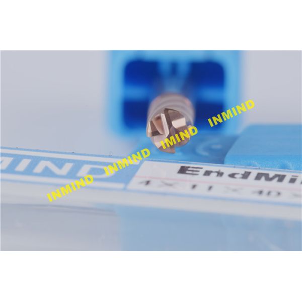 6 mm Diameter 4 Flute Corner Radius End Mill HRC55 0.5UM Grain Size