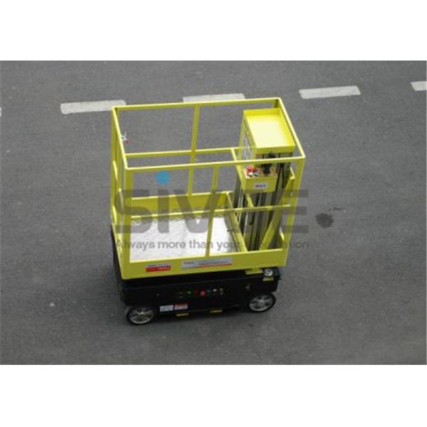 Motor Driven / Self Driven Aluminum Work Platform 5m Working Height Dual Mast